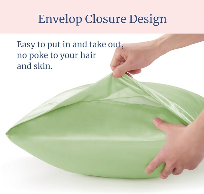 BEDELITE Satin Pillowcase for Hair and Skin, Super Soft and Cooling Similar to - Image 6