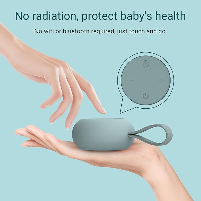 Portable Baby Sound Machine 15 Hours Battery Life, Registry Gift, Clips on Baby - Image 5