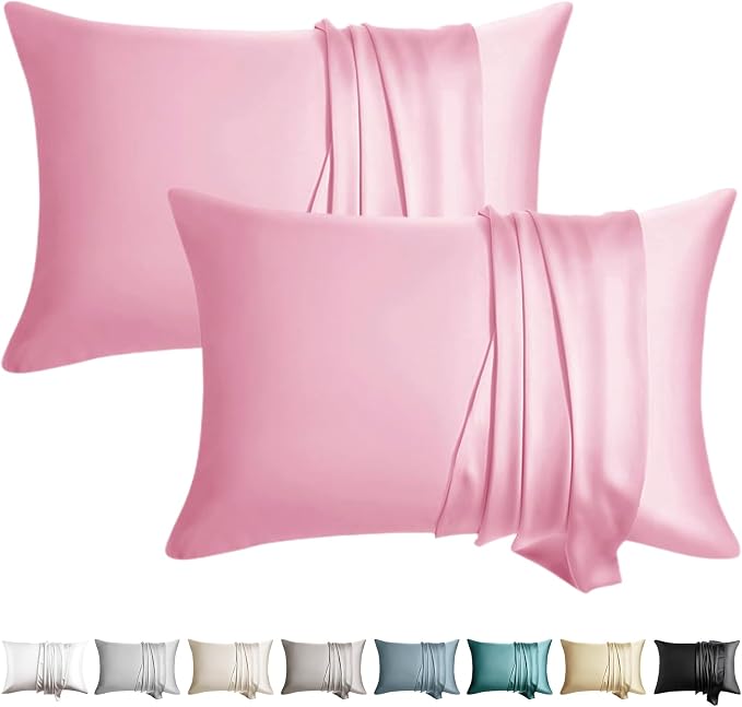 100% Silk Pillowcase for Hair and Skin Toddler Size 2 Pack Mulberry Silk Pillow by WLOSJ