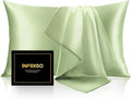 INFIIXSO Mulberry Silk Pillow Cases King Size Set of 2, Silk Pillowcase by INFIIXSO