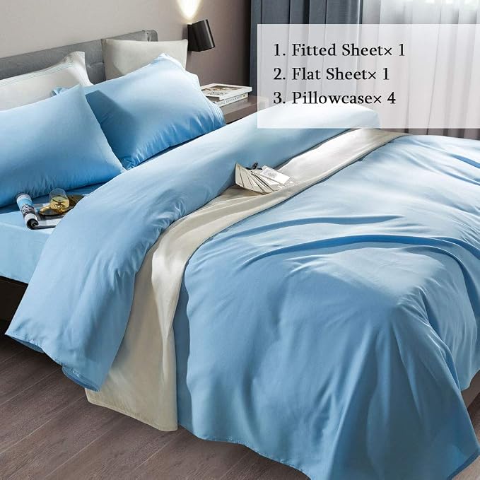 SONORO KATE Bed Sheet Set Super Soft Microfiber 1800 Thread Count Luxury - Image 2