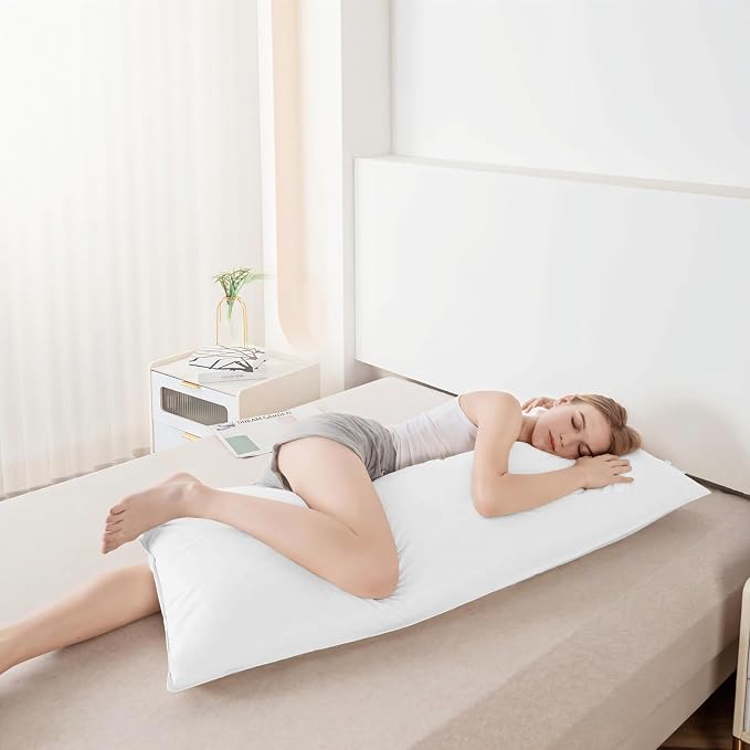 Goose Down Body Pillows for Adults, Large Body Pillow for Side Sleeper - Image 2
