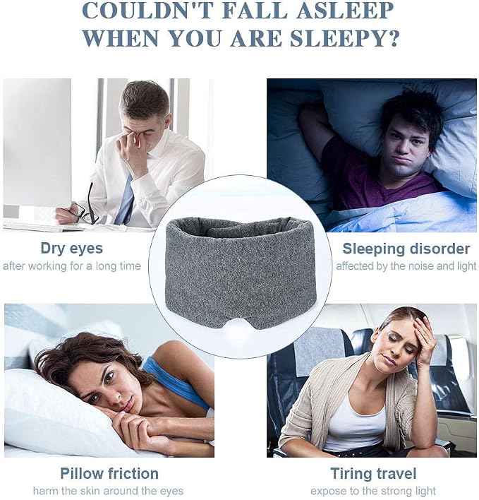 FRESHME Cotton Sleep Eye Mask for Women Men - Image 3
