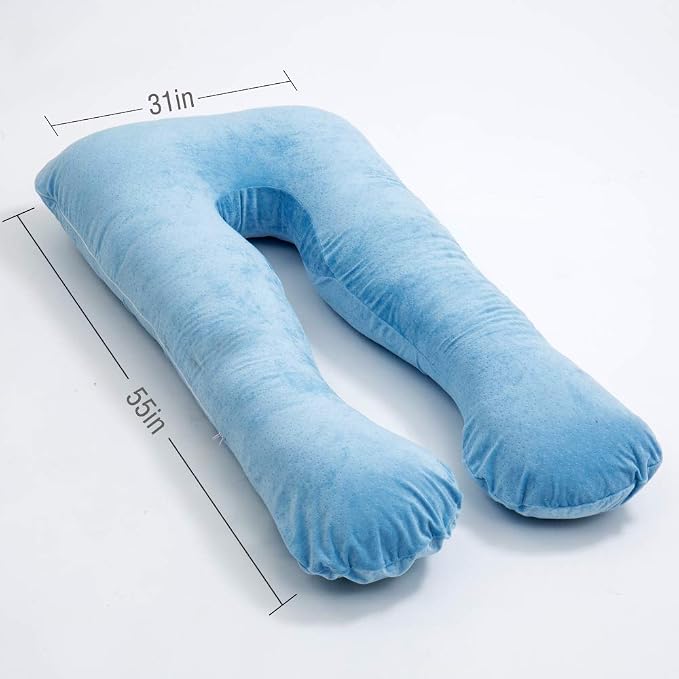 MOON PINE Pregnancy Pillow, U Shaped Full Body Pillow - Image 3