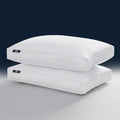 Serta Hotel Collection Pillows King Size Set of 2 White Goose Feather Down by Serta