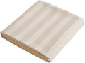 Flat Sheet Only Twin Size, 400 TC 100% Egyptian Cotton Flat Sheet Striped by ShunjieHome