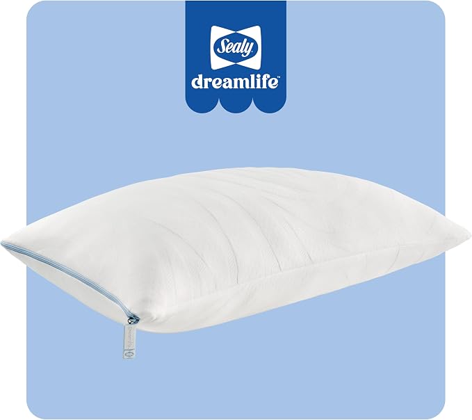 Sealy Dreamlife Queen Size Memory Foam Cooling Pillow - Image 9
