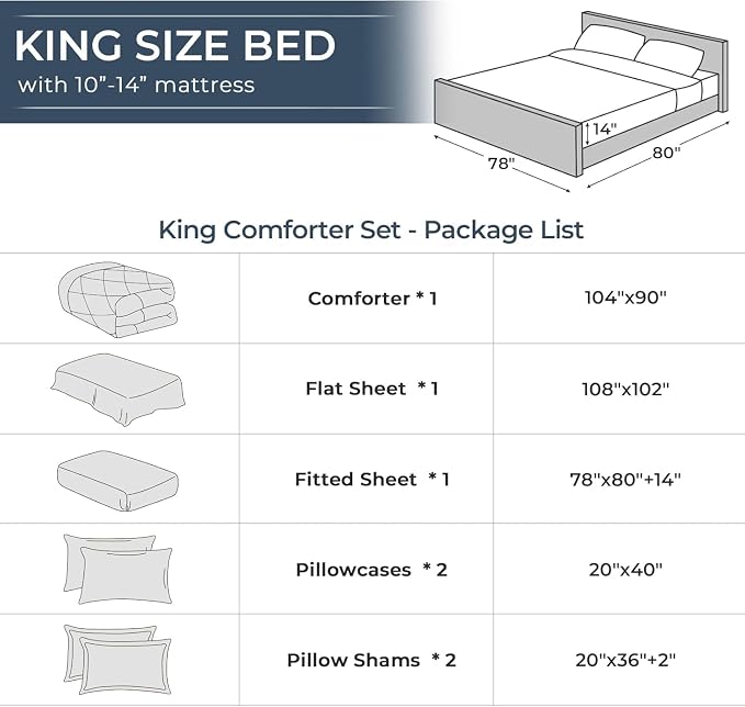 HEVUMYI King Comforter Set - Image 8