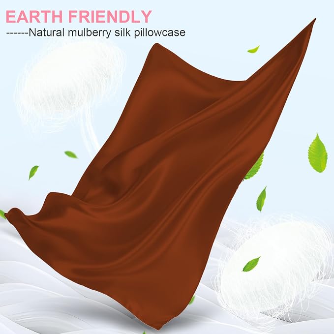 Silk Pillow Cases 2 Pack Queen Size - Image 2