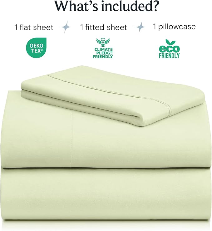 LuxClub 3 PC Twin XL Sheet Set, Deep Pockets Wrinkle Free Cooling Bed Sheets - Image 2