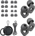 2 Pairs of Earplugs for Sleeping, Reusable Hearing Protection Ear Plugs by LOETRUY