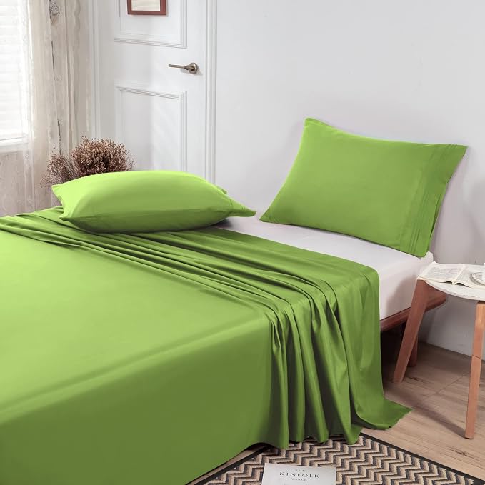Lirex Flat Sheet, Full Size Extra Soft Brushed Microfiber 1800 Microfiber Flat - Image 7