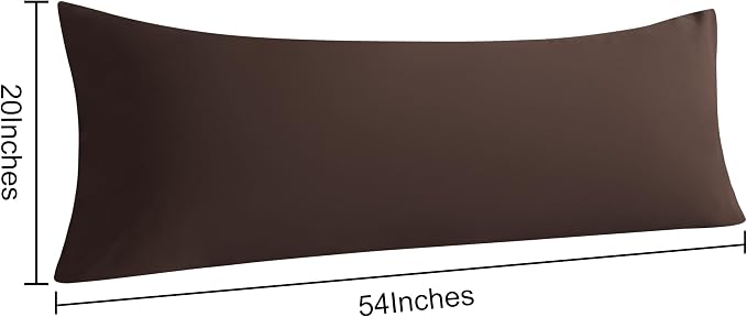 NTBAY Body Pillow Cases Set of 2, 2 Pack Brushed Microfiber 20x54 Inches - Image 4