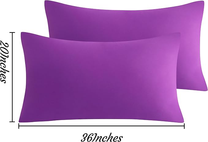 NTBAY King Pillow Cases Set of 2, 2 Pack Brushed Microfiber 20x36 Pillow Cases - Image 6