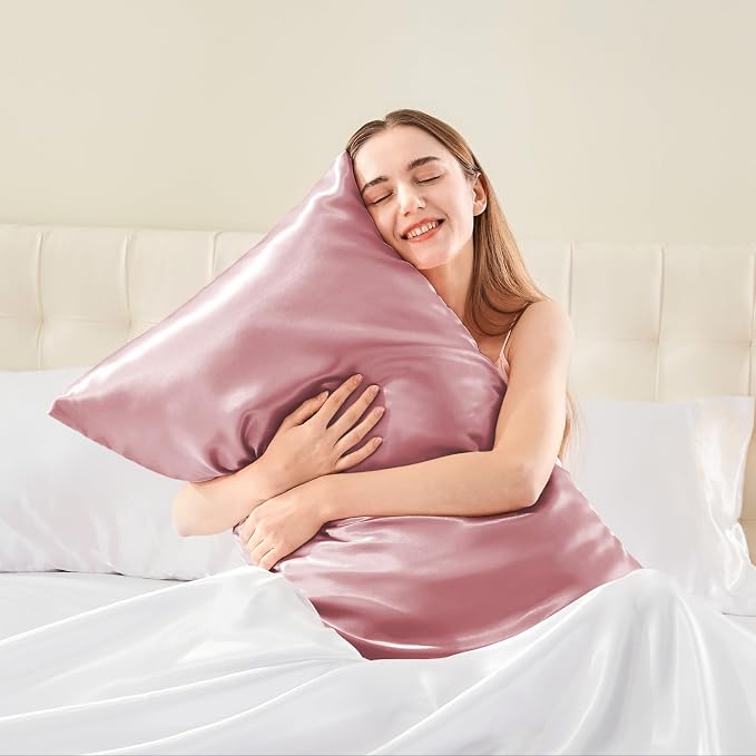 BEDELITE Satin Body Pillow Cover, Super Soft and Cooling Body Pillow Pillowcase - Image 2