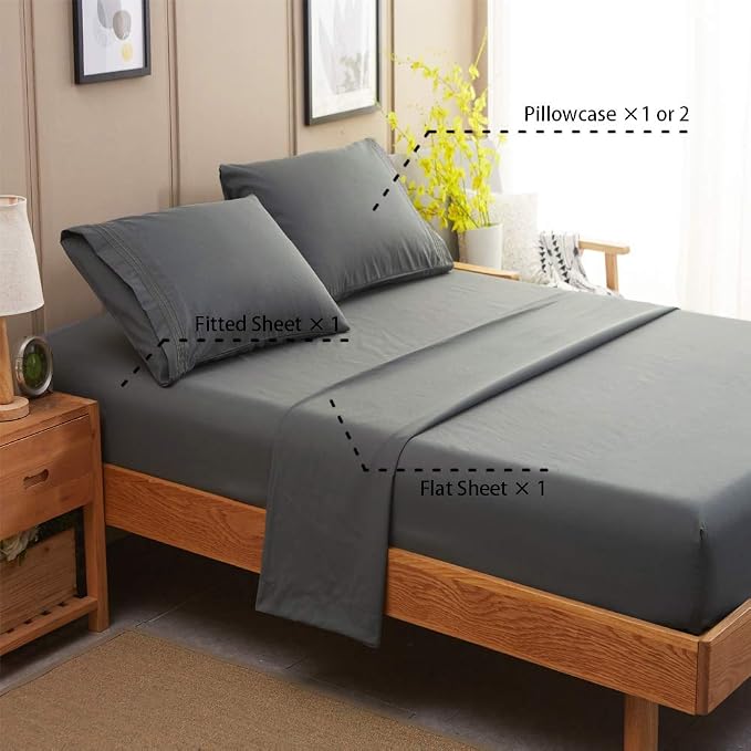 SONORO KATE Bed Sheet Set Super Soft Microfiber 1800 Thread Count Luxury - Image 2