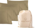 1000 TC Taupe King Pillowcases Set of 4 100% Egyptian Cotton Pillow Cases by GoodSleepBedding