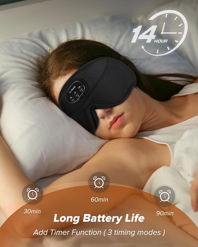 LC-dolida Sleep Headphones, Sleep Mask - Image 5