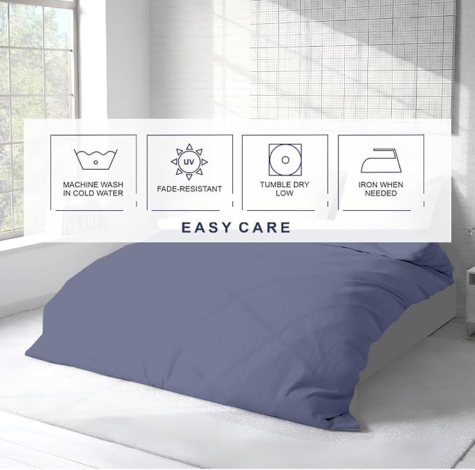 Kotton Culture 3 Pc Twin XL/Twin Duvet Cover Set-100% Egyptian Cotton 600 - Image 6