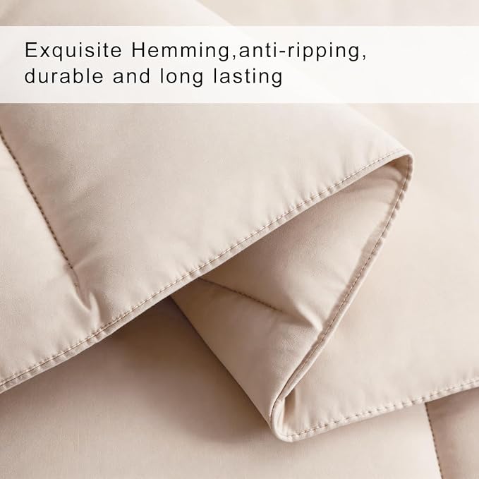 COHOME Premium Full Size Comforter, All-Season Quilted Down Alternative Duvet - Image 4