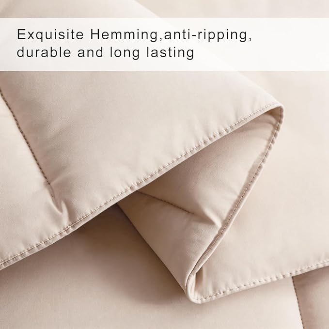 COHOME Premium Twin/Twin XL Size Comforter, All-Season Quilted Down Alternative - Image 4