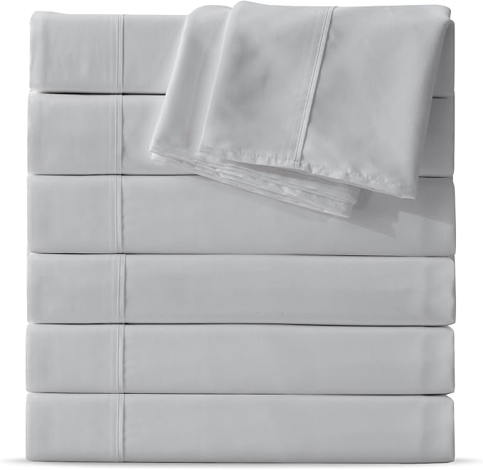 Maple&Stone King Flat Sheet 6 Pack, Premium Soft & Breathable, Brushed by MapleStone