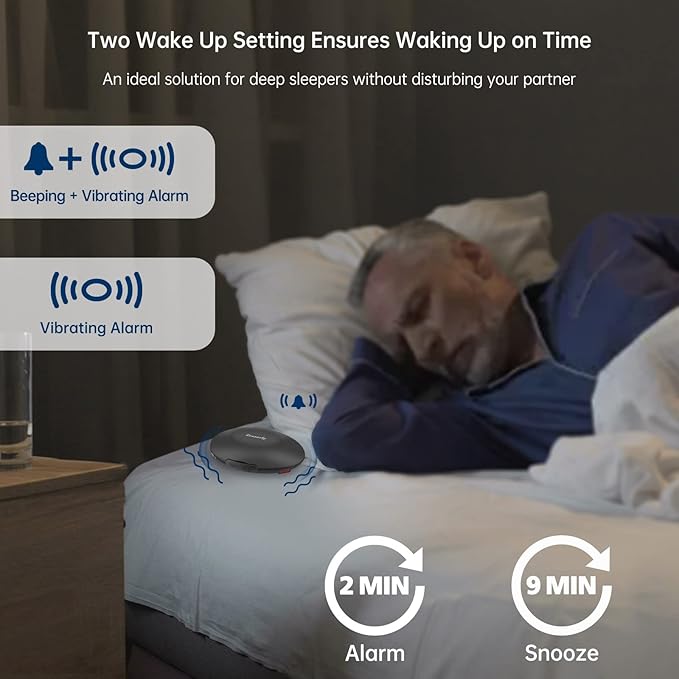 DreamSky Vibrating Alarm Clock for Heavy Sleepers - Image 5