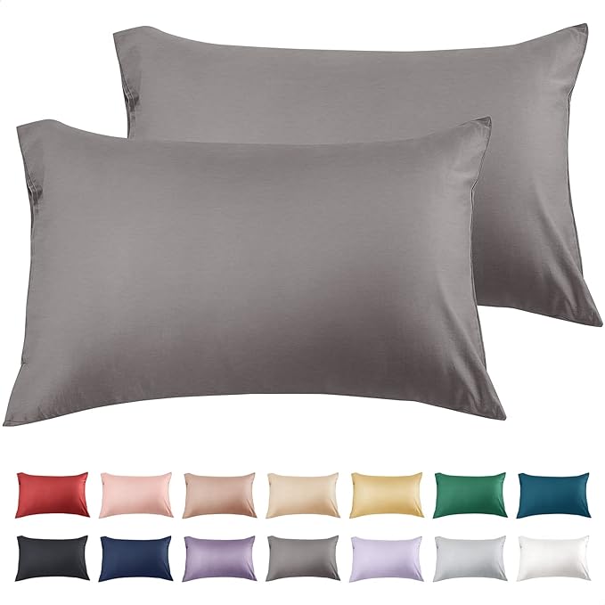 Warmstar Cotton Pillow Cases King Size Set of 2, 600 Thread Count Pillowcases by Warmstar