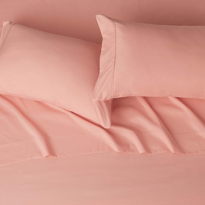 Amazon Basics Breathable, Wrinkle Free Lightweight Microfiber 4-Piece Bed Sheet - Image 3