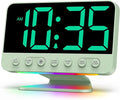 Odokee Digital Alarm Clocks for Bedrooms: Large Bold Number 5 Brightness Dimmer by Odokee