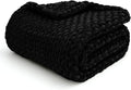 YnM Velvet Weighted Blanket, Handmade Chunky Knitted Design, Soft and Cozy by YNM