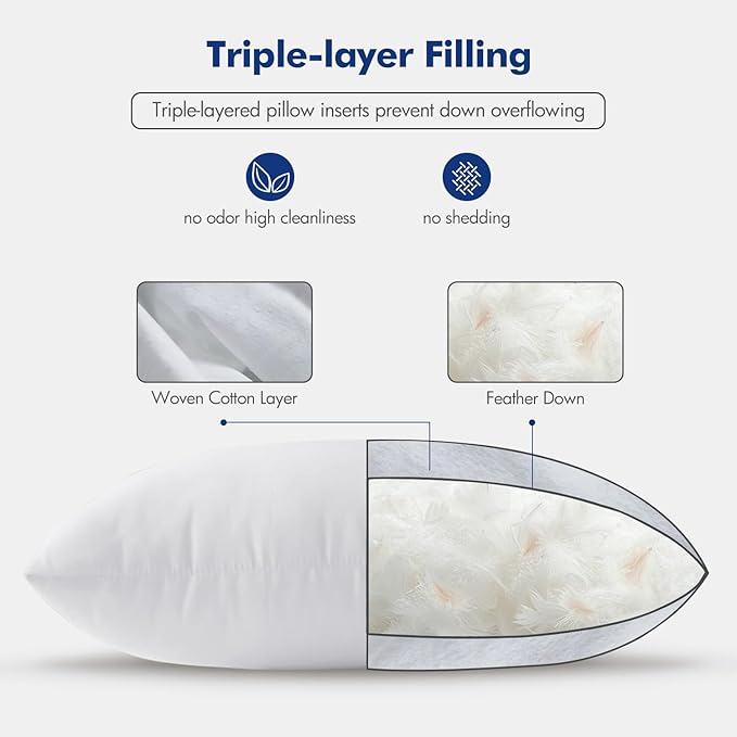 MIULEE 16x16 Pillow Inserts, Decorative Fluffy Throw Pillow Inserts Cotton - Image 6