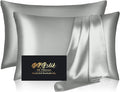 Silk Pillowcase 2 Pack, Natural Mulberry Silk Pillow Cases, Anti Acne Silk by HOME
