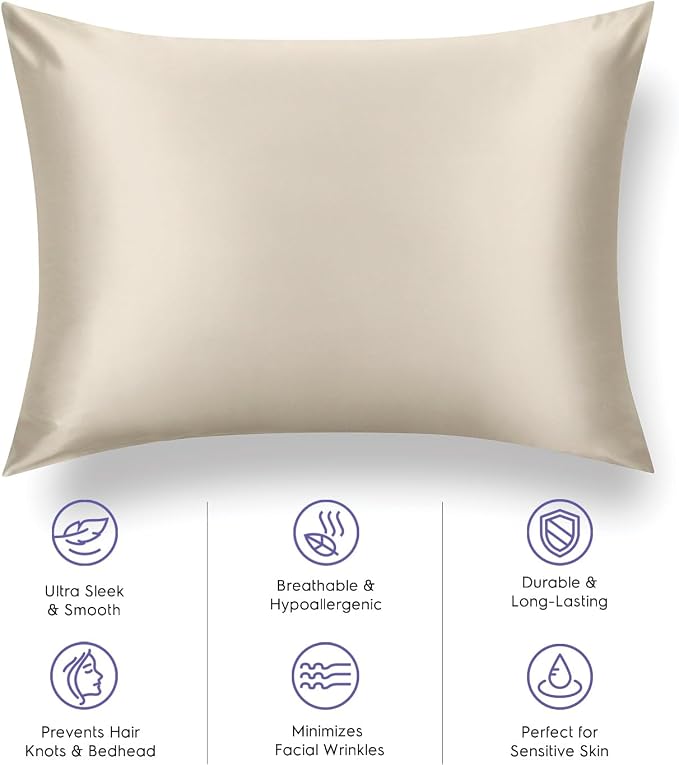 Tafts Pillow Cases - 22mm 100% Pure Mulberry 6A Silk Pillowcase - Image 3