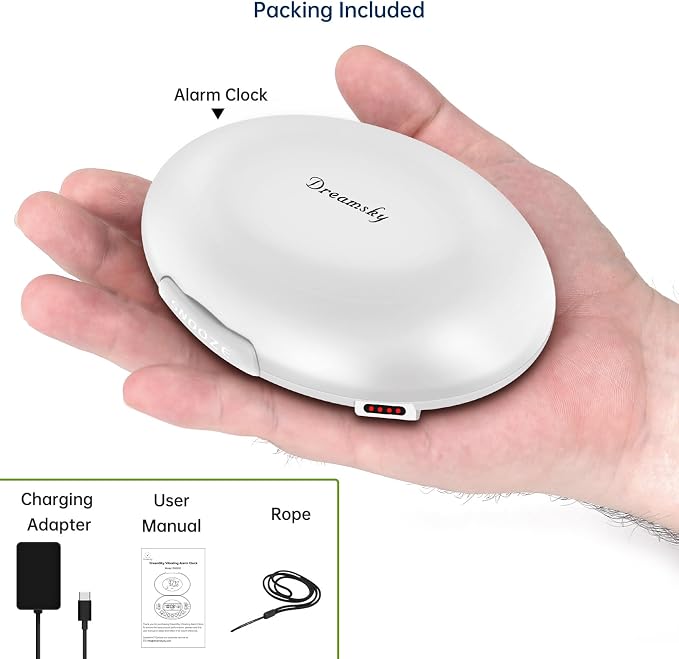 DreamSky Vibrating Alarm Clock for Heavy Sleepers - Image 8