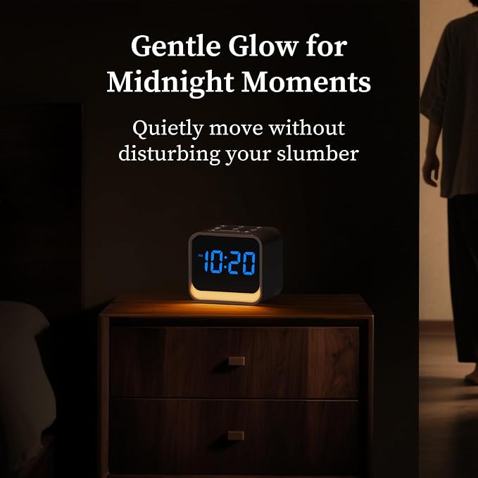 Housbay Wooden Sound Machine Alarm Clock - Image 5