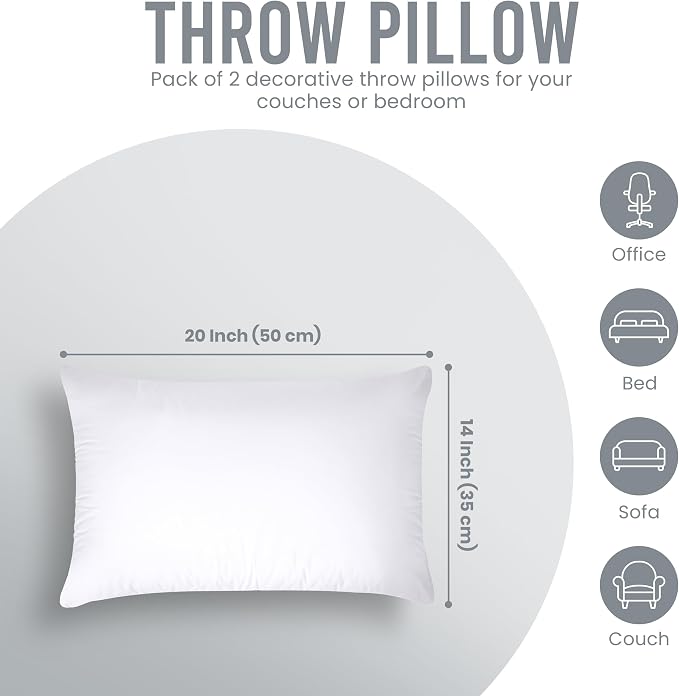 Utopia Bedding 14x20 Pillow Inserts, Sofa & Couch – Soft, Supportive & Fluffy - Image 7