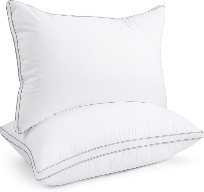 viewstar Bed Pillows Set of 2, Hotel Quality Cooling Down Alternative Gusseted by Viewstar