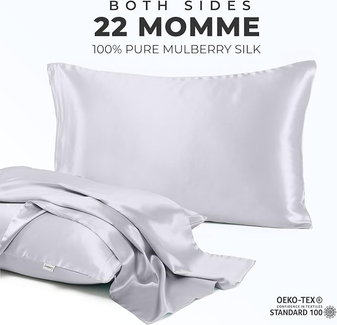100% Pure Mulberry Silk Pillowcase - Image 2