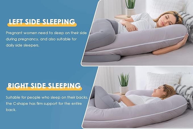 INSEN Cooling Pregnancy Pillow, Maternity Pillow - Image 5