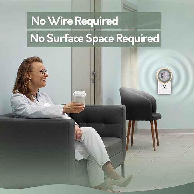 Calm Me White Noise Machine for Office Privacy & Noise Canceling, Plug in Wall - Image 3