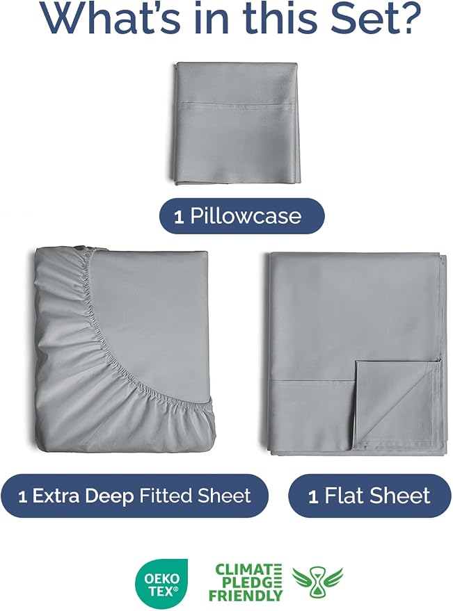 Extra Deep Twin Sheet Set - Image 2