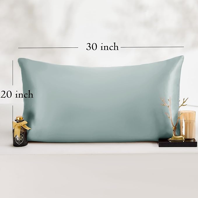Queen Satin Pillowcase for Hair 2pc, Similar to Silk Pillow Cases, Easier Care - Image 6