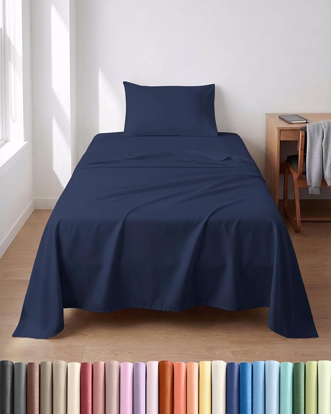 Lightweight 3 Piece Bed Sheet Set Twin XL Size by CGKUnlimited