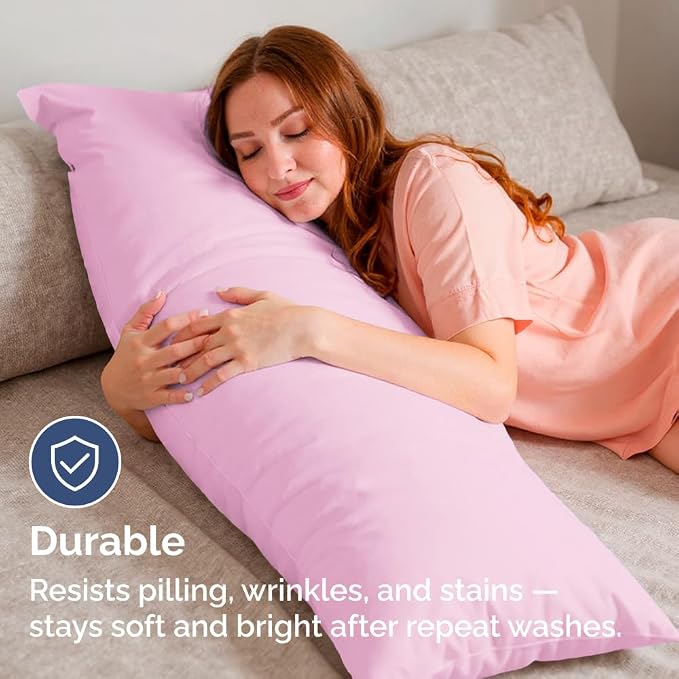 Body Pillowcases Set of 2-20x54 Long Body Pillow Case - Image 5