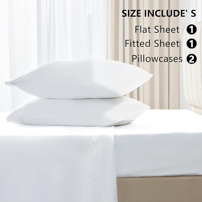 CozyLux Satin Sheets King Size Sheet Set - Image 6