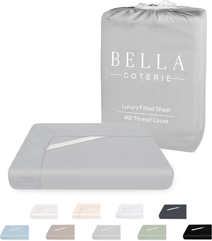 Bella Coterie California King Size Fitted Sheet Only | Luxury Bamboo Viscose | by BC