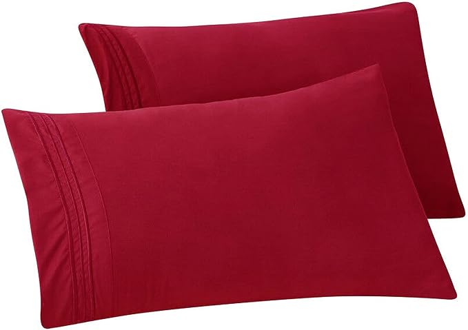 Elegant Comfort Solid Pillowcases 1500 Premium Hotel Quality Microfiber by ELEGANTCOMFORT