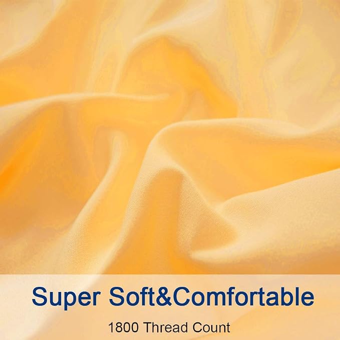 SONORO KATE Bed Sheet Set Super Soft Microfiber 1800 Thread Count Luxury - Image 4
