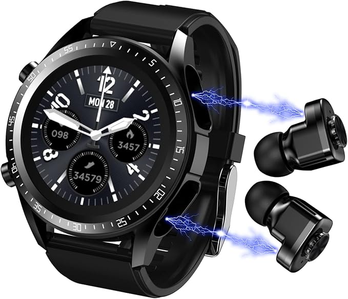 Smart Watch with Earbuds, 2 in 1 Bluetooth Smartwatch by Alliget